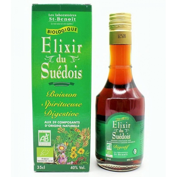 Elixir Suedois Bio 40% - Flacon 35cl St Benoit