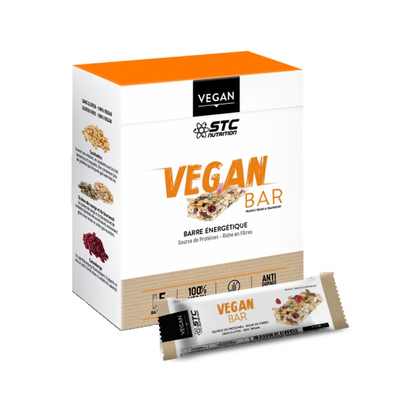 Vegan Bar - Barres cereales Vegan - 5 barres STC nutrition