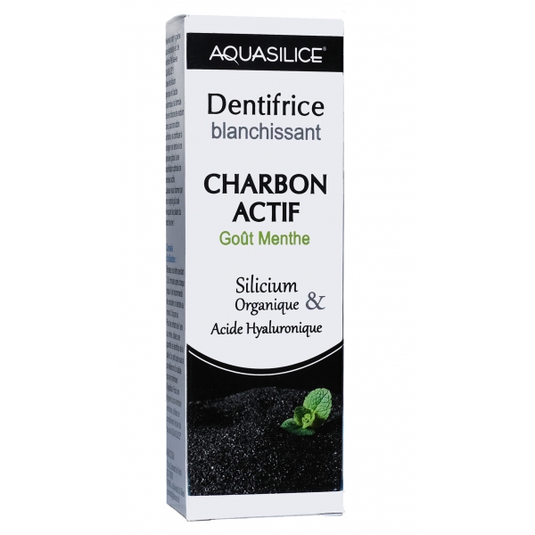 Phytothérapie Dentifrice Charbon actif - Tube 50ml Aquasilice