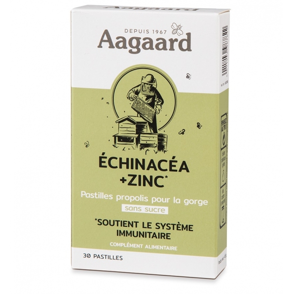 Phytothérapie Pastilles gorge - Echinacea-Zinc 30 pastilles Aagaard