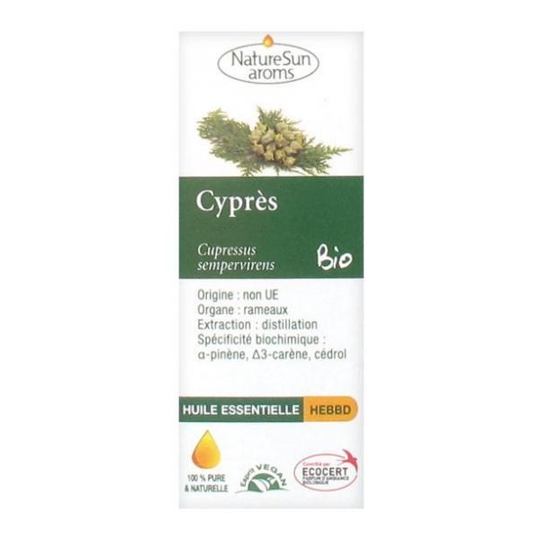 Phytothérapie Cypres - Huile essentielle 10 ml NaturSun