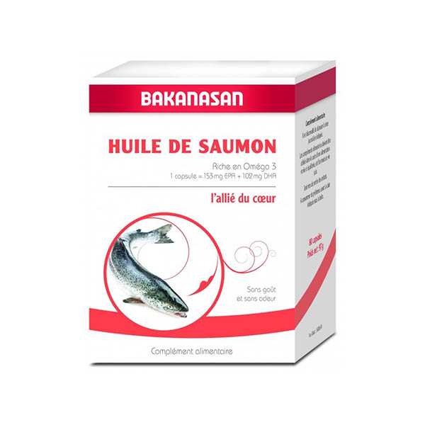 Phytothérapie Huile de Saumon - 80 capsules Bakanasan