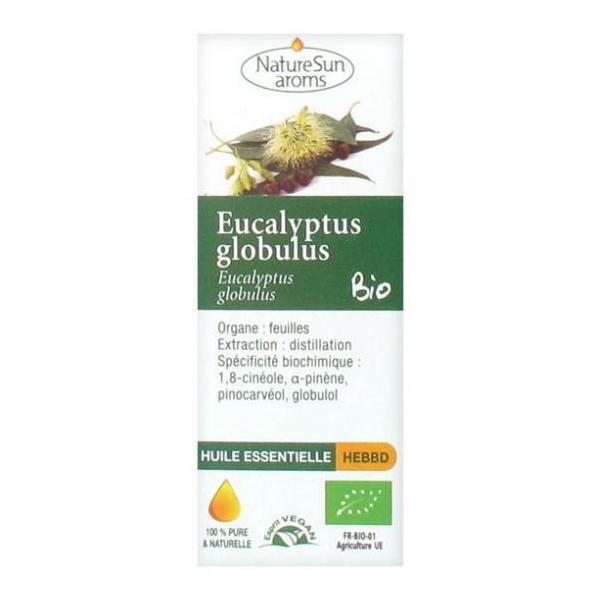 Phytothérapie Eucalyptus Globulus Bio - Huile essentielle 10 ml NaturSun