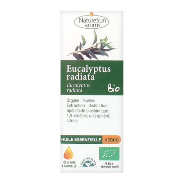 Phytothérapie Eucalyptus Radiata - Huile essentielle 10 ml NaturSun