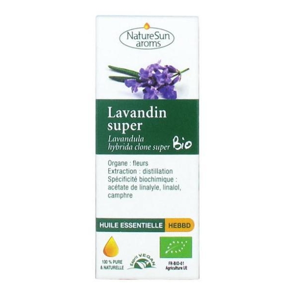 Phytothérapie Lavandin Super - Huile essentielle 10 ml NaturSun