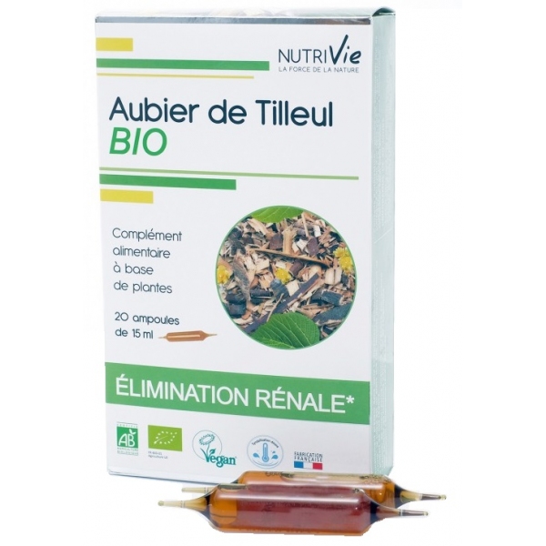 Phytothérapie Aubier de Tilleul Bio - 20 ampoules Nutrivie