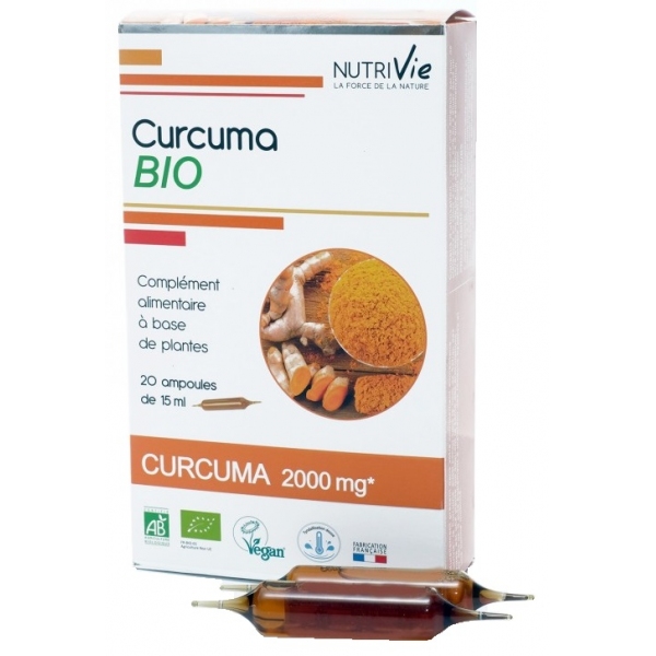 Phytothérapie Curcuma Bio - 20 ampoules Nutrivie