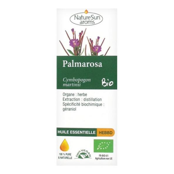 Phytothérapie Palmarosa - Huile essentielle 10 ml NaturSun