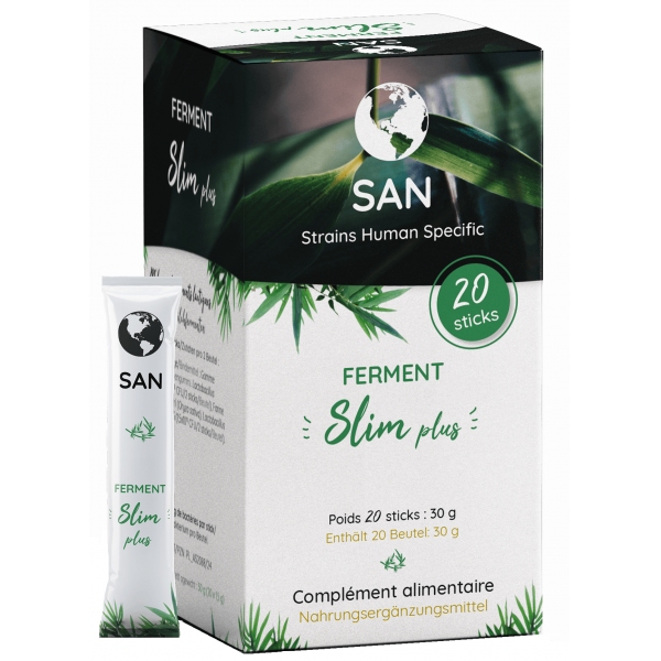 Phytothérapie Ferment Slim Plus - Probiotiques humains - 20 sticks San probiotics