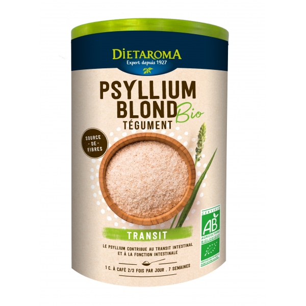 Phytothérapie Psyllium blond Bio - Pot 300g Dietaroma
