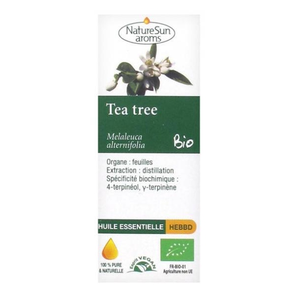 Phytothérapie Tea Tree Bio - Arbre à Thé - Huile essentielle 10 ml NaturSun