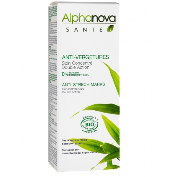 Phytothérapie Soin Anti-vergetures double action - Tube 150ml Alphanova