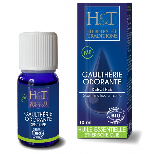 Phytothérapie Gaultherie odorante Bio - Huile essentielle - Facon 10ml Herbes traditions