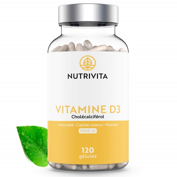 Phytothérapie Vitamine D3 - 120 gelules Nutrivita
