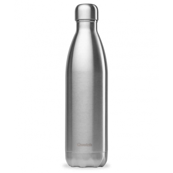 Bouteille isotherme Inox Brosse - 750ml Qwetch