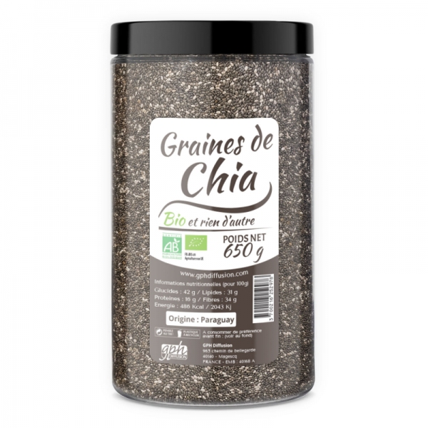 Graines de Chia Bio - Pot 650 g GPH