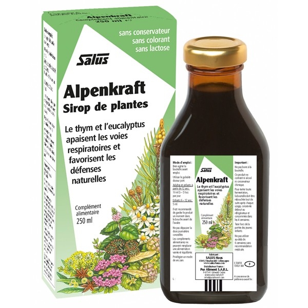 Phytothérapie Alpenkraft sirop - Flacon 250 ml Salus