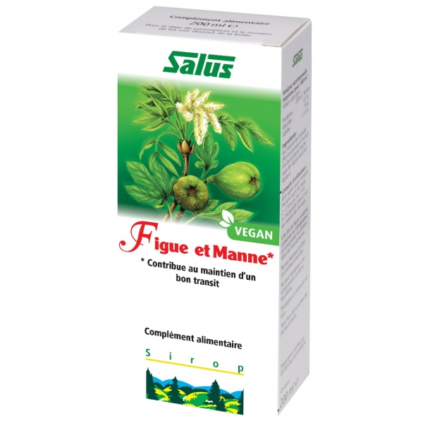 Phytothérapie Figue et Manne Bio suc de plantes fraiches - Flacon 200 ml Salus