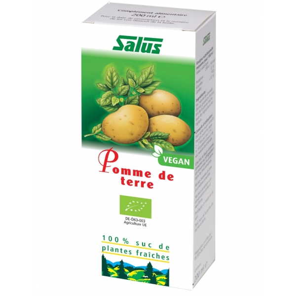 Pomme de terre Bio suc de plantes fraiches - Flacon 200 ml Salus