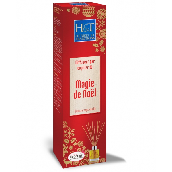 Diffuseur Baguettes capillarite - Magie de Noel Herbes Traditions