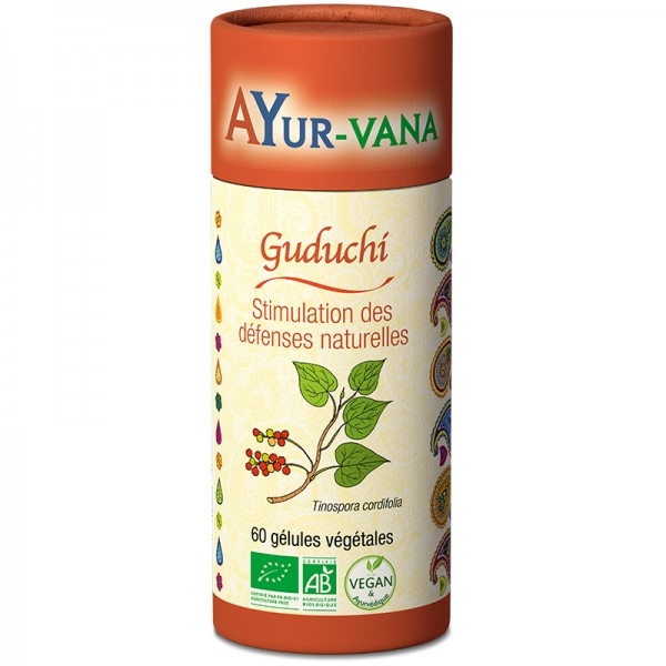 Phytothérapie Guduchi bio - 60 gelules Ayur Vana