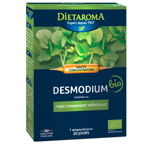 Phytothérapie Desmodium Biologique - 20 ampoules Dietaroma