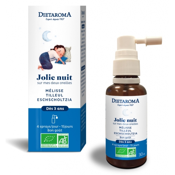 Phytothérapie Enfant Sommeil Jolie nuit - Spray bio 30 ml Diétaroma