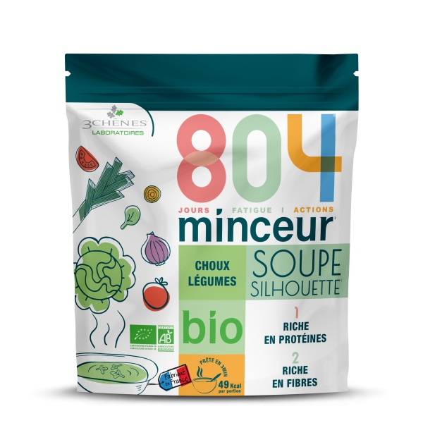 804 Soupe Choux et Legumes Minceur Bio - 6 sachets - Minceur 804