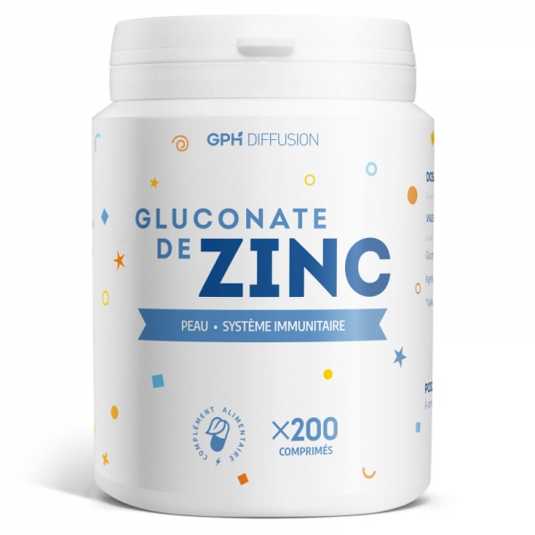 Phytothérapie Zinc Gluconate - 200 comprimes GPH