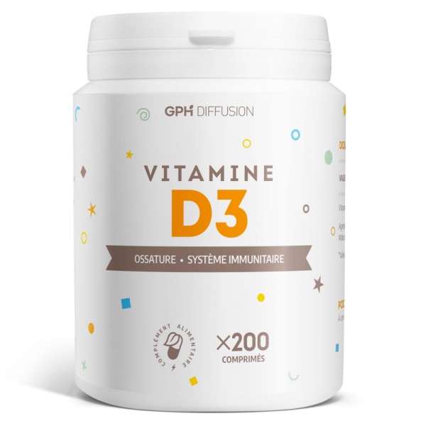 Phytothérapie Vitamine D3 - 200 comprimes GPH