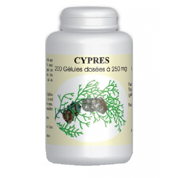 Phytothérapie Cypres 200 gelules GPH