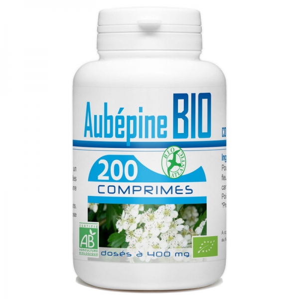 Phytothérapie Aubepine Bio 200 comprimes GPH