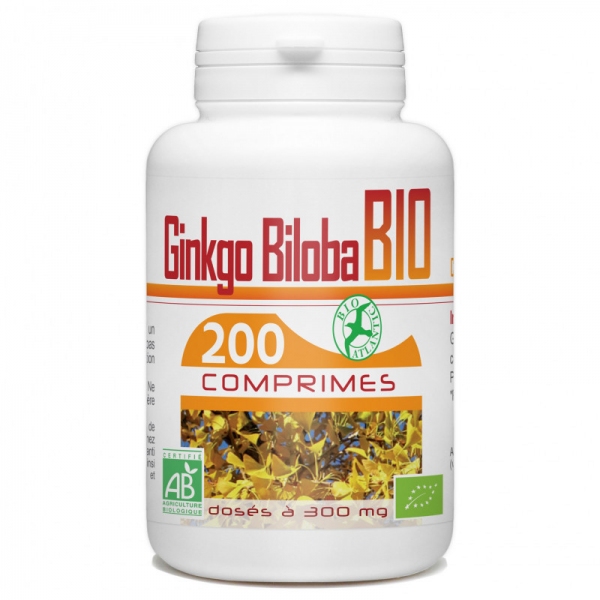 Phytothérapie Ginkgo Biloba Bio 200 comprimes GPH