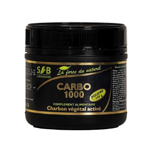 Phytothérapie Carbo 1000 - Charbon vegetal active Poudre 150g SFB