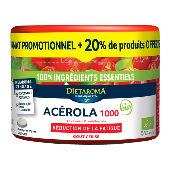 Acerola 1000 Bio - 72 comprimes - Dietaroma