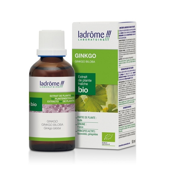 Phytothérapie Ginkgo Biloba - Extrait de Plante Fraiche Bio 50ml Ladrôme