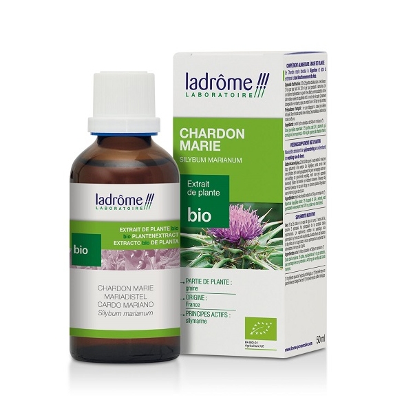 Phytothérapie Chardon Marie - Extrait de Plante Fraiche Bio 50ml Ladrôme