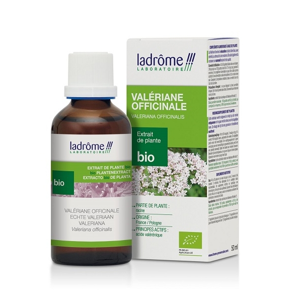 Phytothérapie Valeriane - Extrait de Plante Fraiche Bio 50ml Ladrome