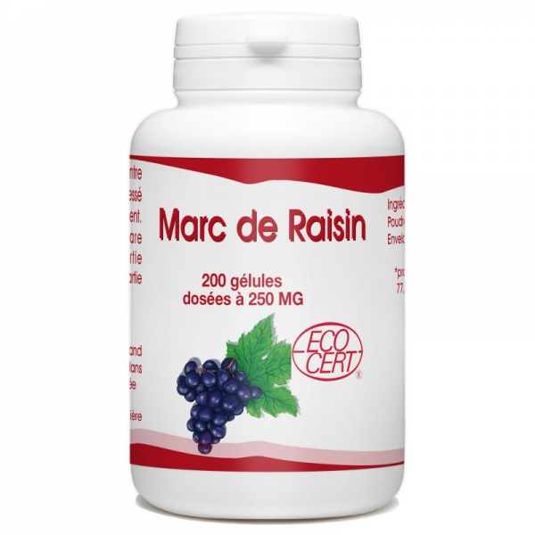 Phytothérapie Marc de Raisin Bio 200 gelules GPH