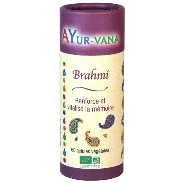 Phytothérapie Brahmi Bio - 60 gelules Ayur Vana
